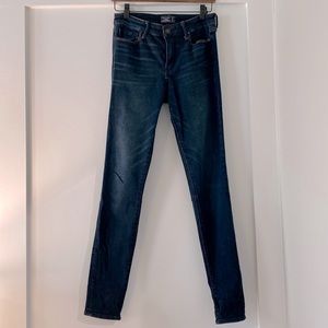Abercrombie & Fitch Harper super skinny stretch jeans | dark wash | 4L